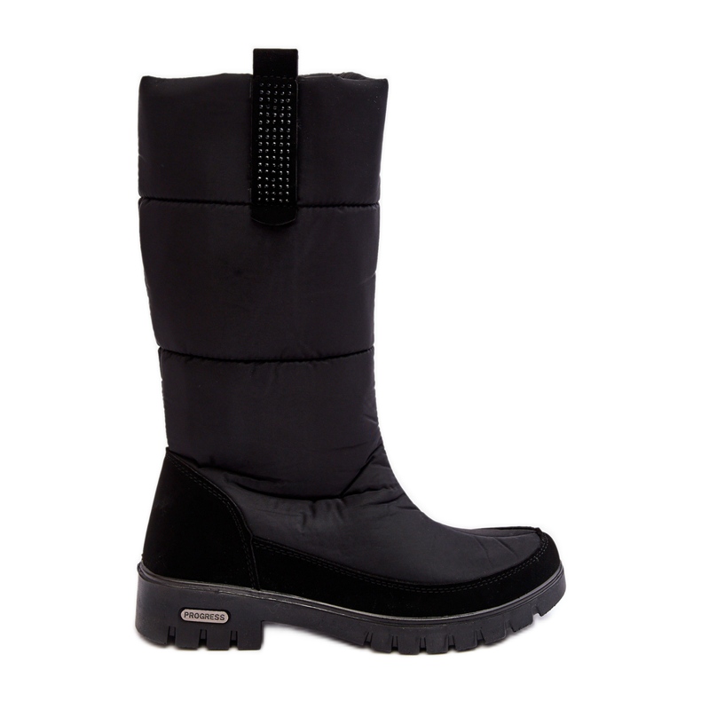 Botas de neve isoladas femininas Progress PROGJ-22-136 pretas preto