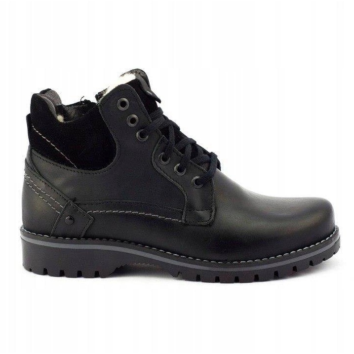 KOMODO Botas de neve isoladas masculinas negras 885 preto