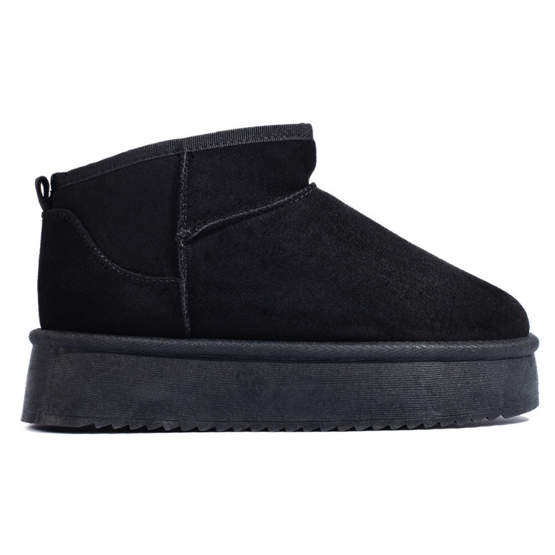 Botas femininas de neve pretas Shelovet baixas preto