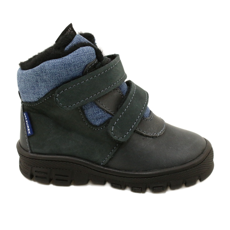 Botas com membrana de velcro TE-POR Mazurek 1360 azul marinho