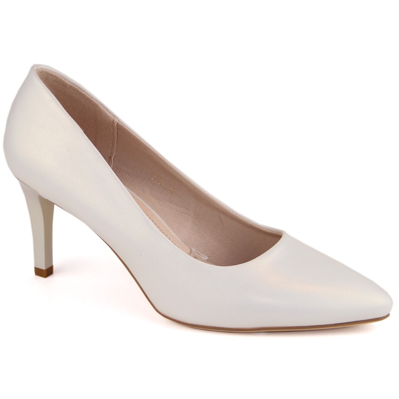 Sapatos de pérolas femininos Sergio Leone 1336 prata