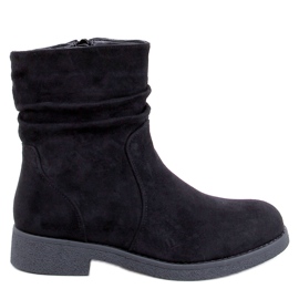 Bracy Botins pretos com babados