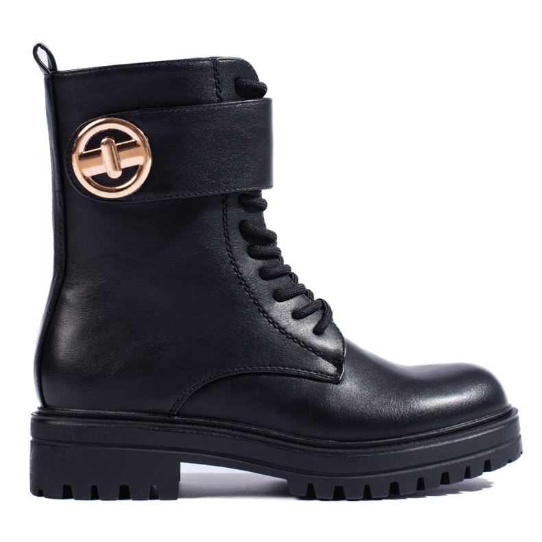 SHELOVET Sacolas femininas pretas com fivela preto