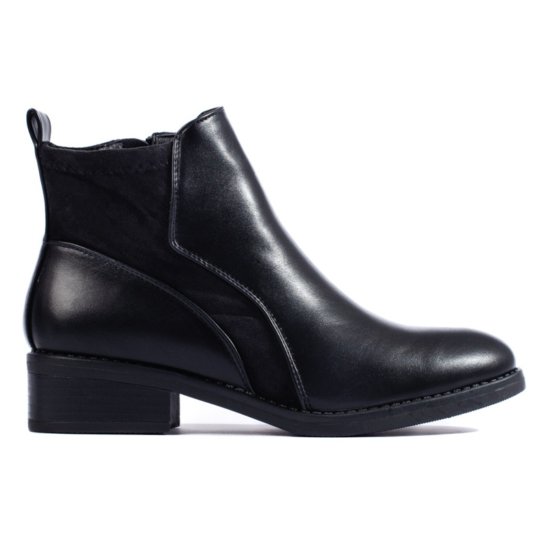 SHELOVET Botas femininas curtas pretas preto