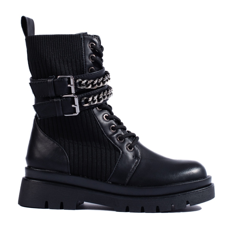 SHELOVET Bolsas femininas pretas com fivelas preto