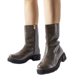 Botas com isolamento cinza escuro da Monsanpolo