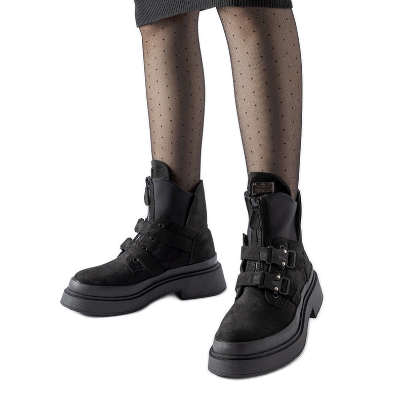 Botins plataforma Glen pretos