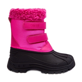 Botas infantis de neve com velcro Big Star Fúcsia MM374112 rosa