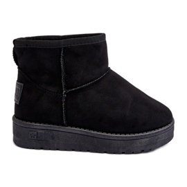 Botas de neve isoladas infantis pretas Big Star MM374054 preto