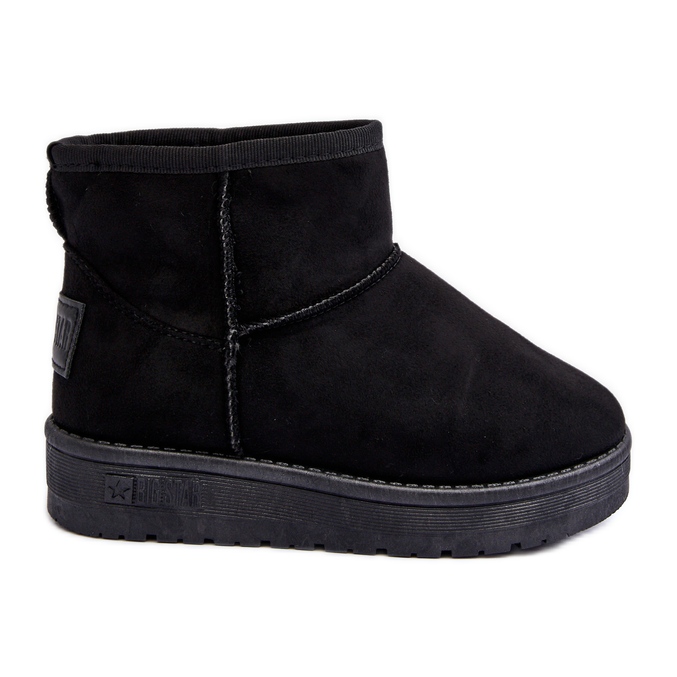 Botas de neve isoladas infantis pretas Big Star MM374054 preto