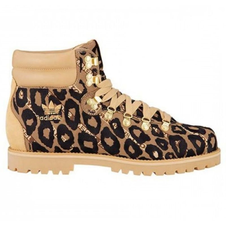 Adidas Originals x Jeremy Scott Leopard W G96748 sapatos bege