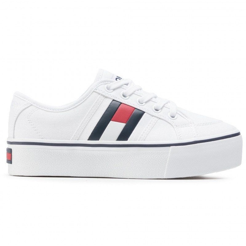 Tommy Hilfiger Tênis Tommy Jeans Flatform Flag EN0EN00944-YBR branco
