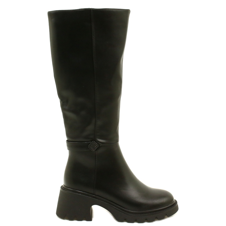 Botas altas e femininas Black Filippo preto