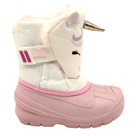 Calçado infantil Befado botas de neve 160P013 rosa