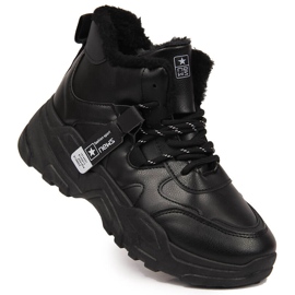 News Tênis feminino com isolamento e botas de neve pretas preto News Tênis feminino com isolamento e botas de neve pretas preto