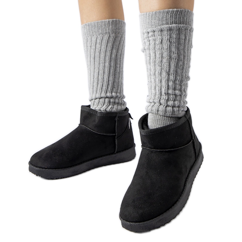 Botas de neve curtas com isolamento preto Guglielma Botas de neve curtas com isolamento preto Guglielma