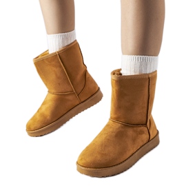 Botas de neve clássicas Libero com isolamento caramelo castanho