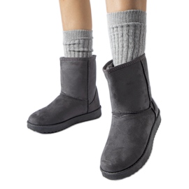 Botas de neve clássicas Libero com isolamento cinza