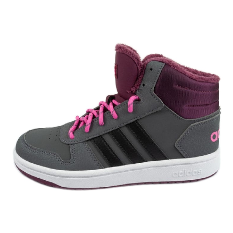 Tênis Adidas Hoops Mid 2.0 K GZ7796 cinza