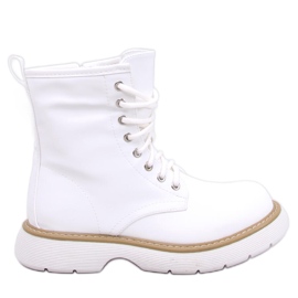 Botins com atacadores Peddy White branco