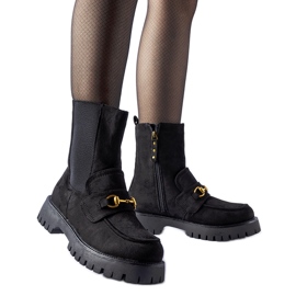 Botas pretas com isolamento e fivela Overlook preto