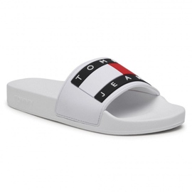 Tommy Hilfiger Chinelos Tommy Jeans Flag Pool Slide W EN0EN01378-YBR branco