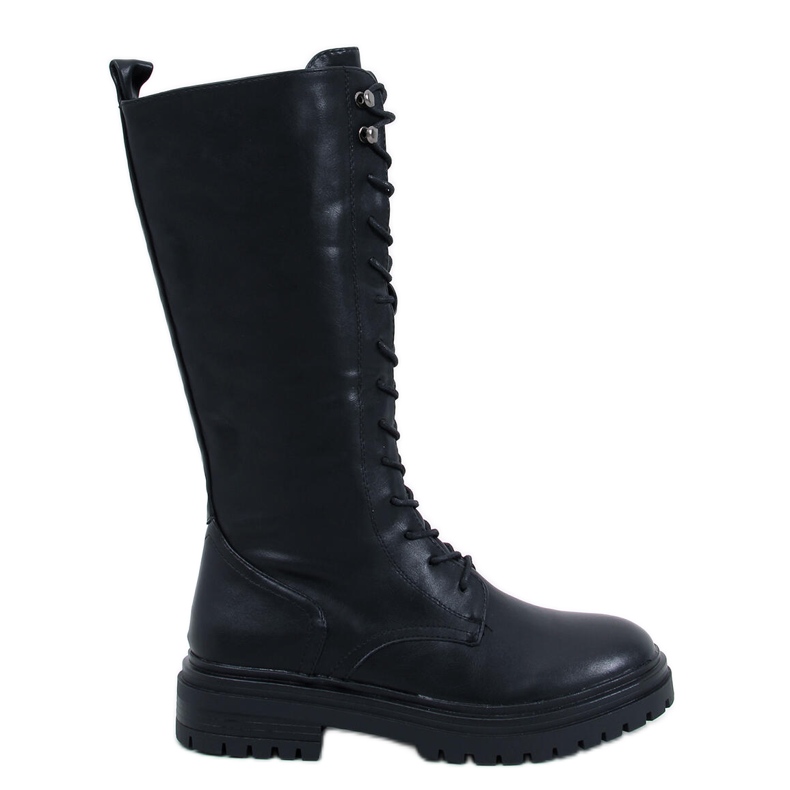 Botas pretas com cadarço Spear preto