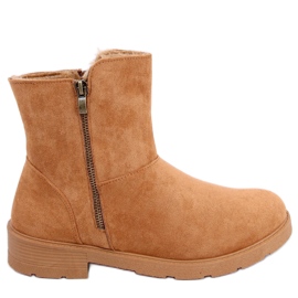 Bota rasa Kallen Camel castanho