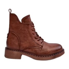 Botas rasteiras clássicas femininas marrom Ballisa castanho