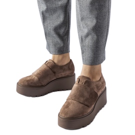 Sapatos com plataforma Pallet castanhos marrom