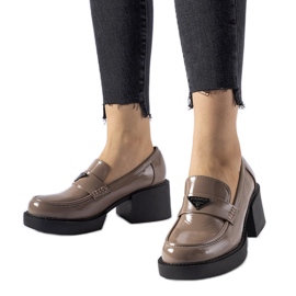 Mocassins marrons envernizados da Hobbs marrom