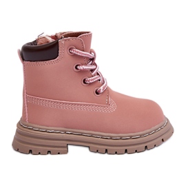 Botas Trapper infantis Bansi rosa com zíper