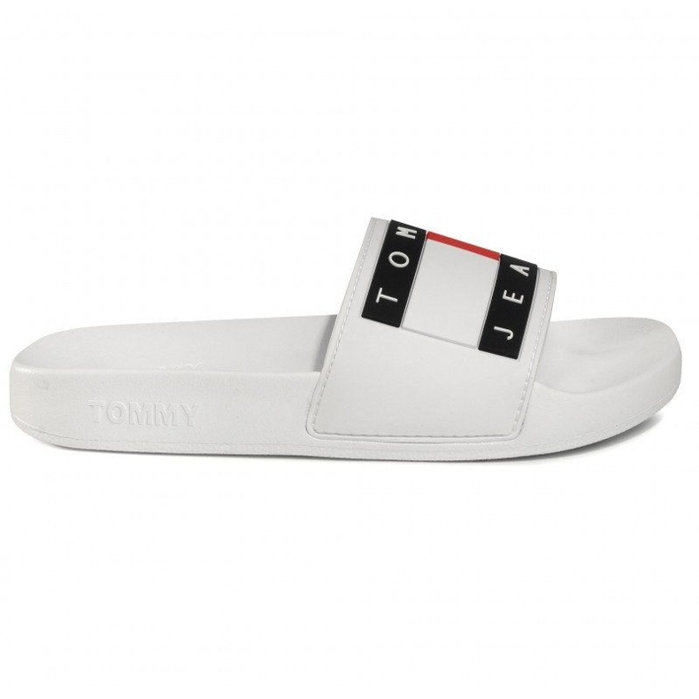 Tommy Hilfiger Chinelos Tommy Jeans Flag Pool Slide W EN0EN00474-YBS branco