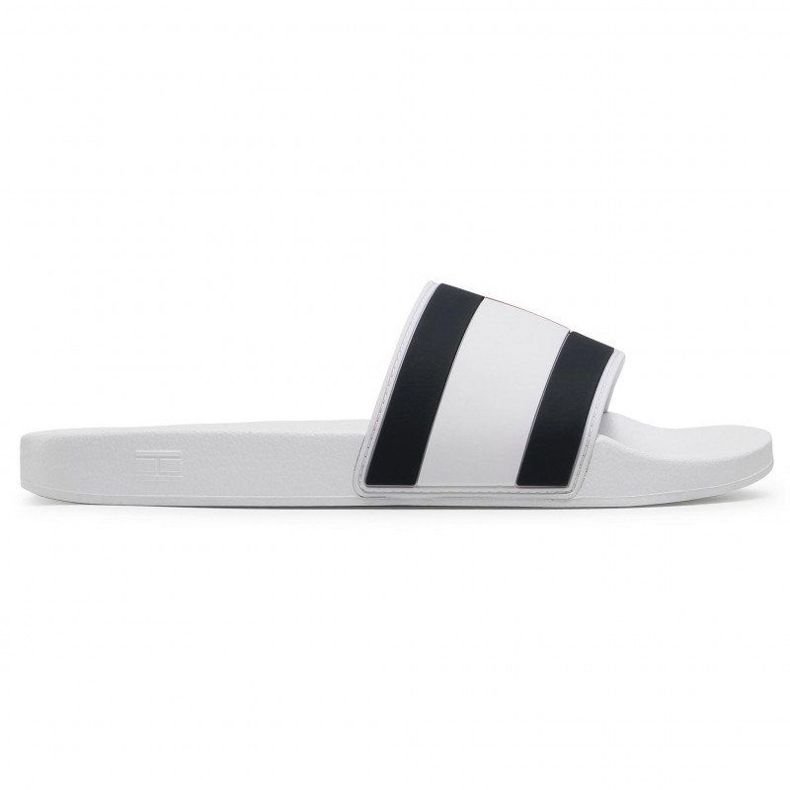 Chinelos Tommy Hilfiger Essential Flag Pool Slide M FM0FM03484-YBR branco Chinelos Tommy Hilfiger Essential Flag Pool Slide M FM0FM03484-YBR branco