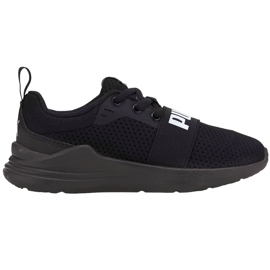 Calçados infantis Puma Wired Run pretos 374216 01