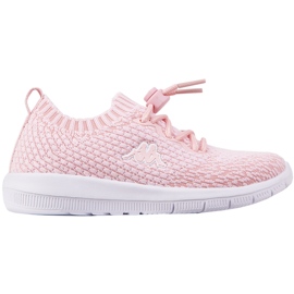Calçado infantil Kappa Sneem K rosa e branco 260967K 2110