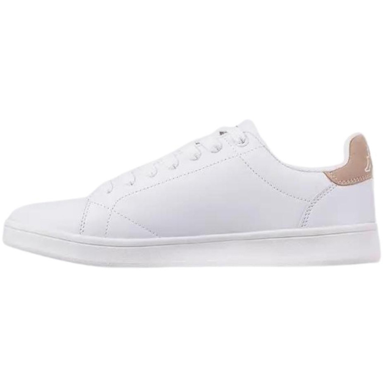 Sapatos femininos Kappa Limit branco e bege 243049 1042