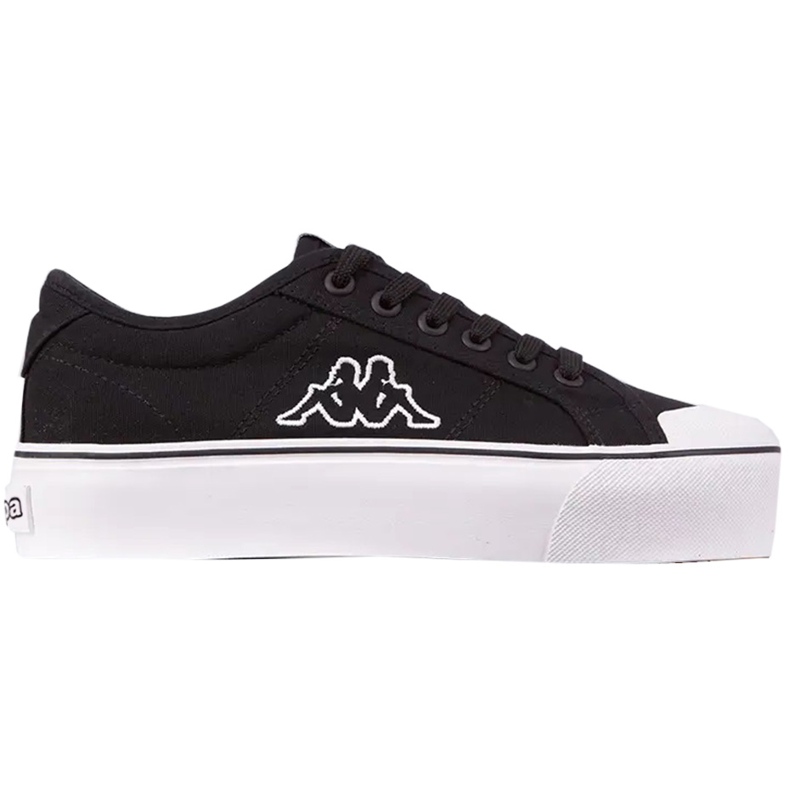 Sapatos femininos Kappa Boron Low Pf preto e branco 243162 1110