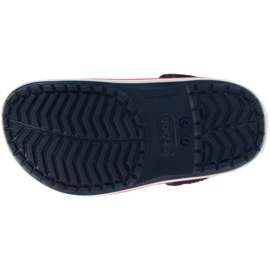 Tamancos infantis Crocs Kids Crocband Clog azul marinho e vermelho 207006 485