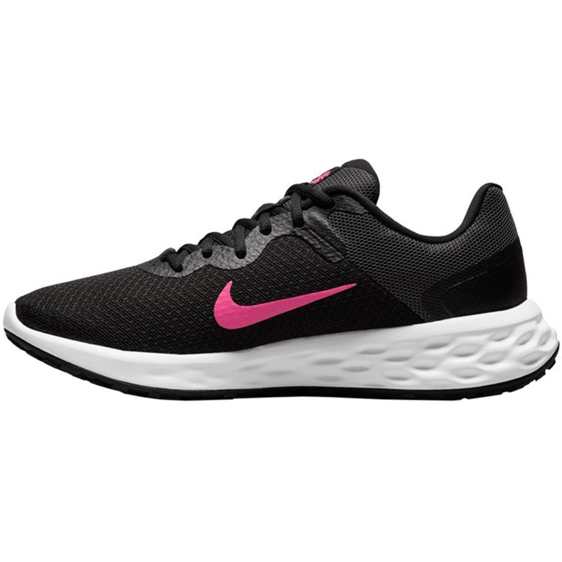 Tênis feminino Nike Revolution 6 Next preto e rosa DC3729 002