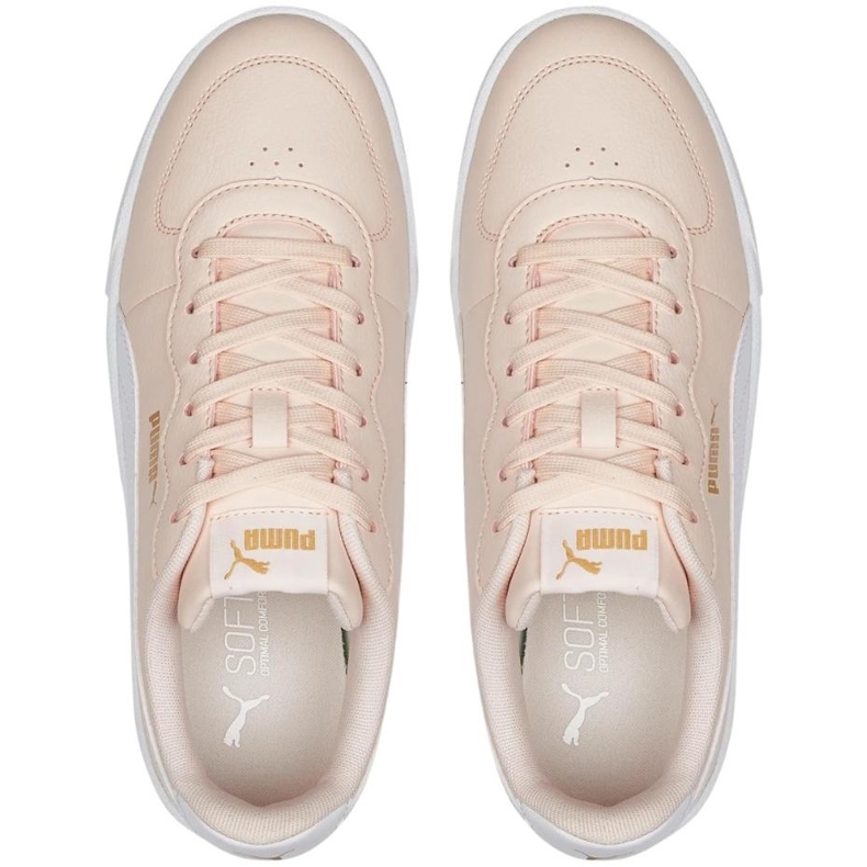 Sapatos femininos Puma Skye Clean Island, pêssego 380147 12 rosa