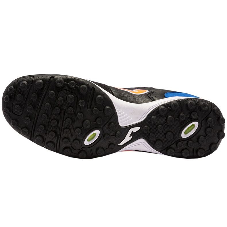 Chuteiras Joma Top Flex 2201 Turf pretas e azuis TOPW2201TF preto preto