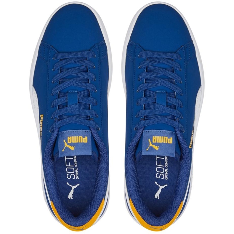 Puma Smash v2 Buck Jr. azul 365182 47 sapatos infantis