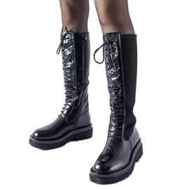 Botas Geronimo pretas com isolamento alto preto