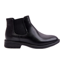 Diamantique Botas Chelsea masculinas baixas pretas Dymidi preto Diamantique Botas Chelsea masculinas baixas pretas Dymidi preto