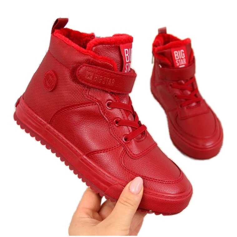 Sapatos isolados Big Star GG374042 INT1435C vermelho Sapatos isolados Big Star GG374042 INT1435C vermelho