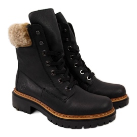 Botas Rieker com pele W 72630 R484 preto