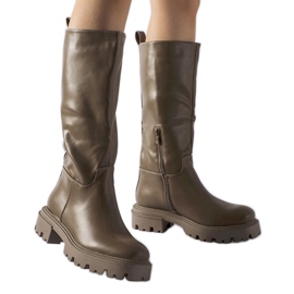 Botas rasteiras com isolamento marrom da Meana