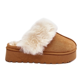 Botas de neve femininas na plataforma Camel Phiniopis castanho