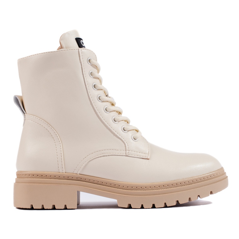 W. Potocki Calças femininas bege de trabalho Potocki W. Potocki Calças femininas bege de trabalho Potocki